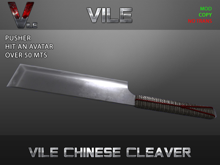 Second Life Marketplace [Vile] Chinese Cleaver Box